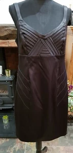 Damen Next schwarz Satin Partykleid Gr. 16 - Bild 1 von 7