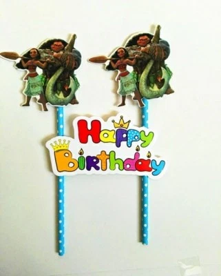 Moana Cumpleaños Pastel Decoración Fiesta Suministros. Foto 1 de 2