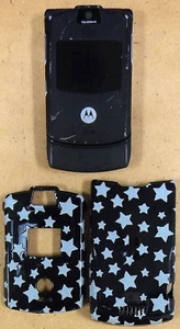 Motorola RAZR V3 - Black ( Unlocked ) International Flip Phone - Silver Back - Picture 1 of 6