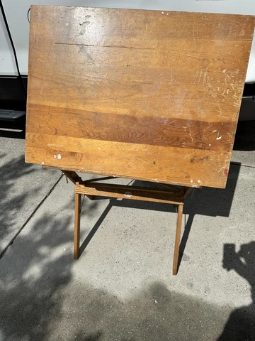 Vintage Drafting table/Easel, Mid-Century Anco Bilt LOCAL PICKUP Adjustable Cover