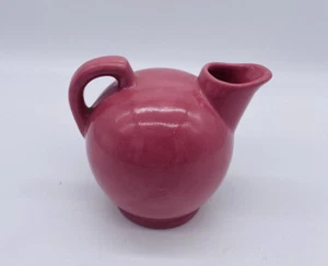 Vintage Rosemeade  Small Syrup Pitcher Prairie Rose Pink North Dakota Pottery - Picture 1 of 11