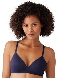 Wacoal 852189 How Perfect Wire Free T-Shirt Bra Navy NWT Size 36B - Picture 1 of 7