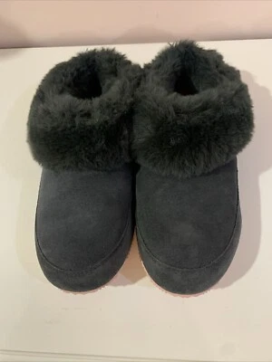 SOREL GO COFFE RUN CHARCOIL FORRADO DE PIEL INTERIOR/EXTERIOR GAMUZA PANTUFLAS ZUECOS TALLA 11 Foto 1 de 4