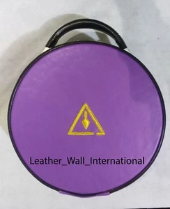 Estuche Gorra Masónico Real y Selecto Emblema Bordado a Mano, Estuche Gorra Masónico - Imagen 1 de 4