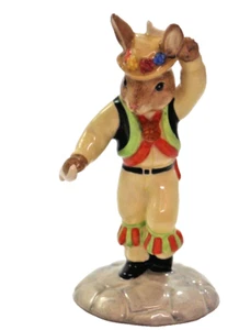 Royal Doulton Bunnykins #DB204 Morris Dancer Porcelain Figurine 1999 HandSigned - Picture 1 of 5