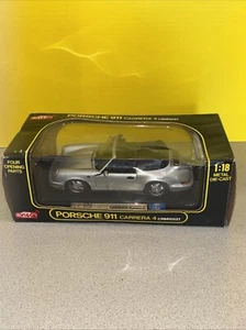 Anson 30309 1/18 Scale 1992 Porsche 911 Carrera 4 Cabriolet Convertible Diecast  - Picture 1 of 14