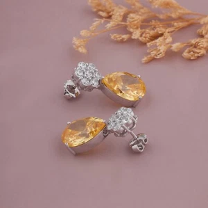 7 Pendientes Estilo Tachuelas Estrellas Ojo Creado en Laboratorio Piedra Flor Gotas U-Pick Estilo - Imagen 1 de 4