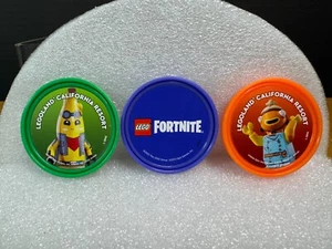Legoland CA Pop Badges Fortnite Peely & Fishstick IN HAND - Picture 1 of 1