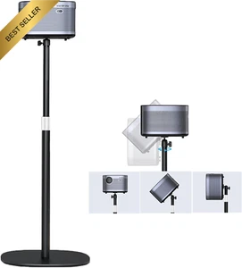 Projector Stand, Universal Floor Mount with Adjustable Height 20''-50'', 360° Ro - Picture 1 of 12