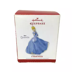 Hallmark Keepsake Disney Cinderella Christmas Tree Ornament A Vision In Blue - Picture 1 of 13