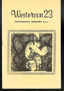 1969 Aug. WESTERCON 23 Progress Report #1 SCI-FI Convention Fanzine  16 pgs. - Bild 1 von 6