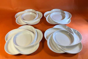 Dansk? White Flower Shaped 10" Platter Appetizer Fondue Plate - Real Ceramica - Picture 1 of 11