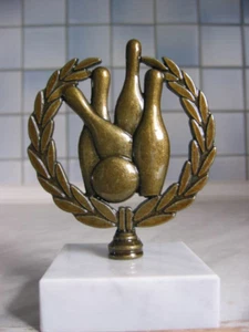 PP749 Kegeln Figur Metall Trophäe Pokale inkl Gravur Pokal - Bild 1 von 1