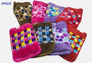 2X BORSA ACQUA CALDA ELETTRICA Scalda Mani Piedi Riscaldatore Portatile - Foto 1 di 5