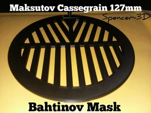 127mm Bahtinov Mask -Maksutiv Cassegrain 127mm Bahtinov Focus Mask - Picture 1 of 5