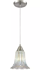 Elk Lighting 10685/1 Pendant Light, Satin Nickel - Picture 1 of 5