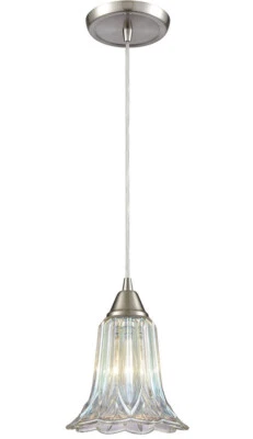 Lámpara colgante Elk Lighting 10685/1, níquel satinado Foto 1 de 4