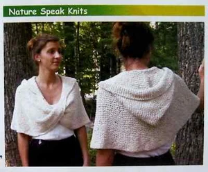 AWESOME HUG & KISS MOEBIUS WRAP & HOOD to KNIT in WORSTED WT YARN -JEANNE ABEL - Picture 1 of 1