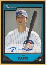 2007 Bowman Prospects #BP113 Tyler Colvin Autograph Chicago Cubs
