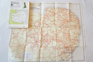 1971 Eastern Counties Bus Timetable Peterborough Area Spalding Wisbech March - Picture 1 of 9
