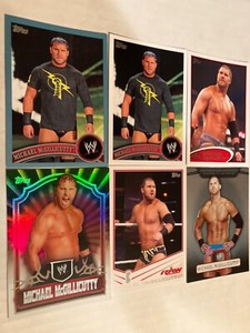 6 Michael McGillicutty Curtis Axel wrestling cards born in Champlin Minnesota