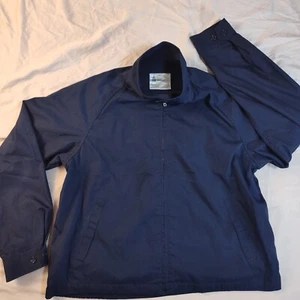 Bomber London Fog uomo taglia 46 regolare manica lunga blu navy giacca zip - Foto 1 di 14