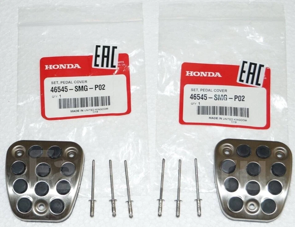 HONDA OEM CIVIC TYPE-R EURO FN2 COVER SET, PEDAL (MT) 46545-SMG-P02 set 2pcs - Image 1 of 1