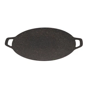 Korean Barbecue Grill Pan Round Induction Griddle Pan Camping for Stove BBQ - Picture 1 of 16