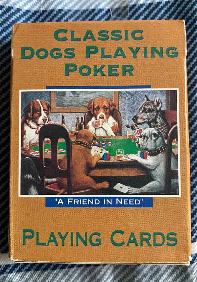 Vintage Classic Dogs Playing Poker Playing Cards #6810 Hoyle Products