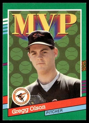 1991 Donruss Gregg Olson Baltimore Orioles #393 - Image 1 of 2