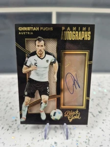 Christian Fuchs Austria & Leicester City Panini Black Gold Autograph Card - Bild 1 von 2