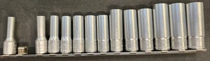 MAC 13pc 3/8" Drive Metric Deep Chrome Spherical Socket Set SXM12DSBRPT 6 8-19mm - Bild 1 von 9