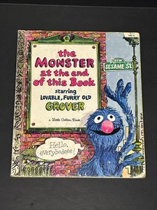 1971 Little Golden Book The Monster at the End of this Book- Sesame Street USA - Picture 1 of 4