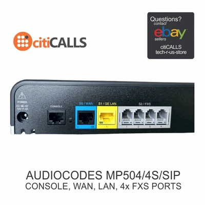 Audiocodes MP504/4S/SIP MediaPack 5xx analog VoIP gateway with 4 FXS SIP - Image 1 of 4