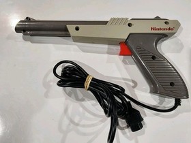 Nintendo Zapper Light Gun Controller Grey Gray OEM Official Tested NES-005