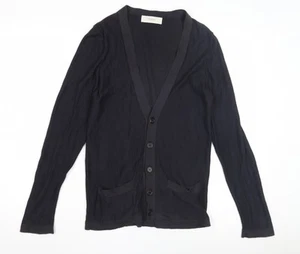 Pringle Black Cardigan Men’s S V-Neck Silk Blend - Picture 1 of 12