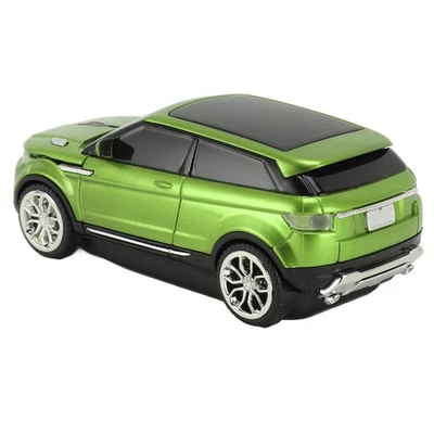 Green Car Shape Wireless Gaming Mice 2.4GHz 1600 DPI Cool 3D Car Shape Comp OU - Image 1 of 4