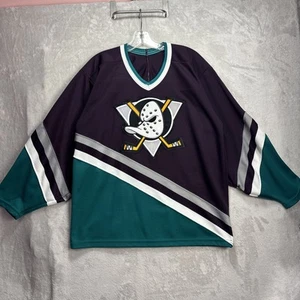 Camiseta deportiva vintage de hockey de Anaheim Mighty Ducks CCM de la NHL para hombre mediana - Imagen 1 de 6