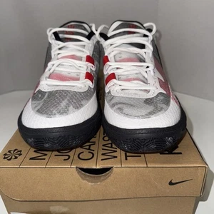 Size 8.5 Men’s- Nike Kyrie 8 White University Red - Picture 1 of 8