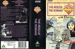 Doctor Who: THE RESCUE THE ROMANS VHS Cover Signed by MAUREEN O'BRIEN + 1 - Picture 1 of 1