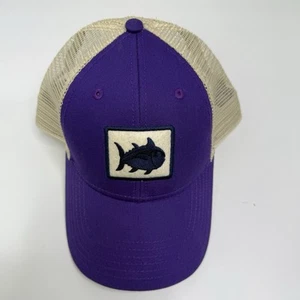 Gorra SOUTHERN TIDE para hombre espalda a presión púrpura bordado logotipo malla Skipjack - Imagen 1 de 10
