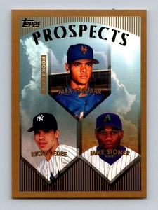 1999 Topps #206 Alex Escobar / Ricky Ledee / Mike Stoner PROS, RC sb12 - Picture 1 of 2
