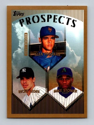 1999 Topps #206 Alex Escobar / Ricky Ledee / Mike Stoner PROS, RC sb12 - Image 1 of 2