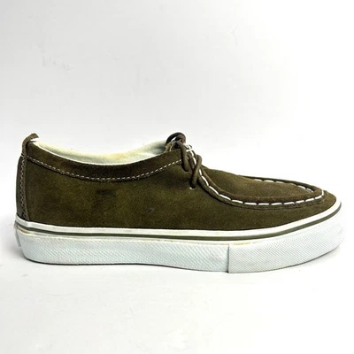 Vans Gamuza Surf Sider Gamuza Barco Zapatos Con Cordones Verde Oliva Hombres 4 Mujeres 5.5 Foto 1 de 4