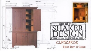 24-176, 2024, Shaker Design, Ersttagsbrief, Bildstempel, Pittsfield MA - Bild 1 von 1