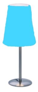 QUANDT Tischlampe Cone für Kinder hellblau | Kinderzimmer Nachttischlampe