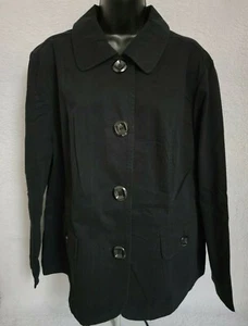 Relativity Womens Jacket Coat Size 2X Black - Picture 1 of 12