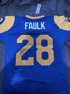 Marshall Faulk signed Rams jersey Mitchell & Ness Authentic. Fanatics Certified - Picture 1 of 3