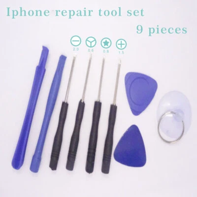 HQ 9 en 1 Reparación Apertura Palanca Herramientas Juego de Destornilladores para iPhone 6S Plus 6 5S Foto 1 de 4