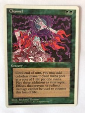 MTG ALTERNATE 4TH EDITION CHANNEL EX+ MAGIC THE GATHERING CARD GREEN UNCOMMON
